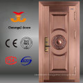 High quality luxury 100% pure copper modern exterior doors